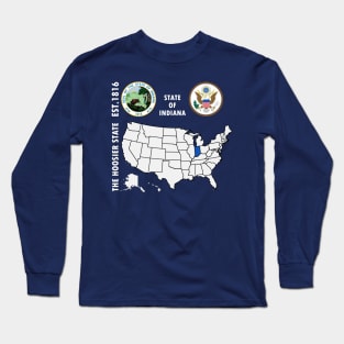 State of Indiana Long Sleeve T-Shirt